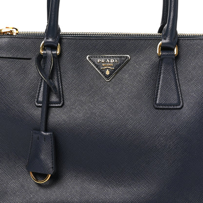 Prada Saffiano Medium Galleria Double Zip Tote Baltico 6 of 8