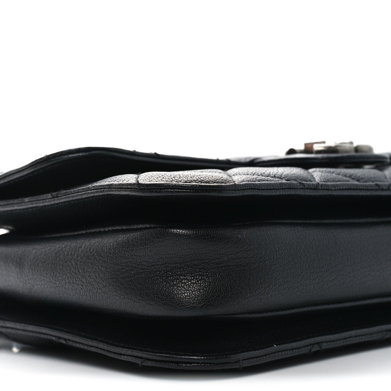 Chanel Goatskin Quilted Medium Perfect Edge Flap Black 9 of 10