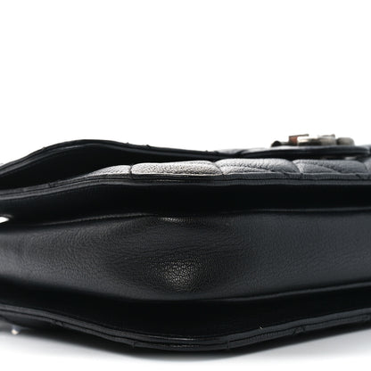 Chanel Goatskin Quilted Medium Perfect Edge Flap Black 9 of 10