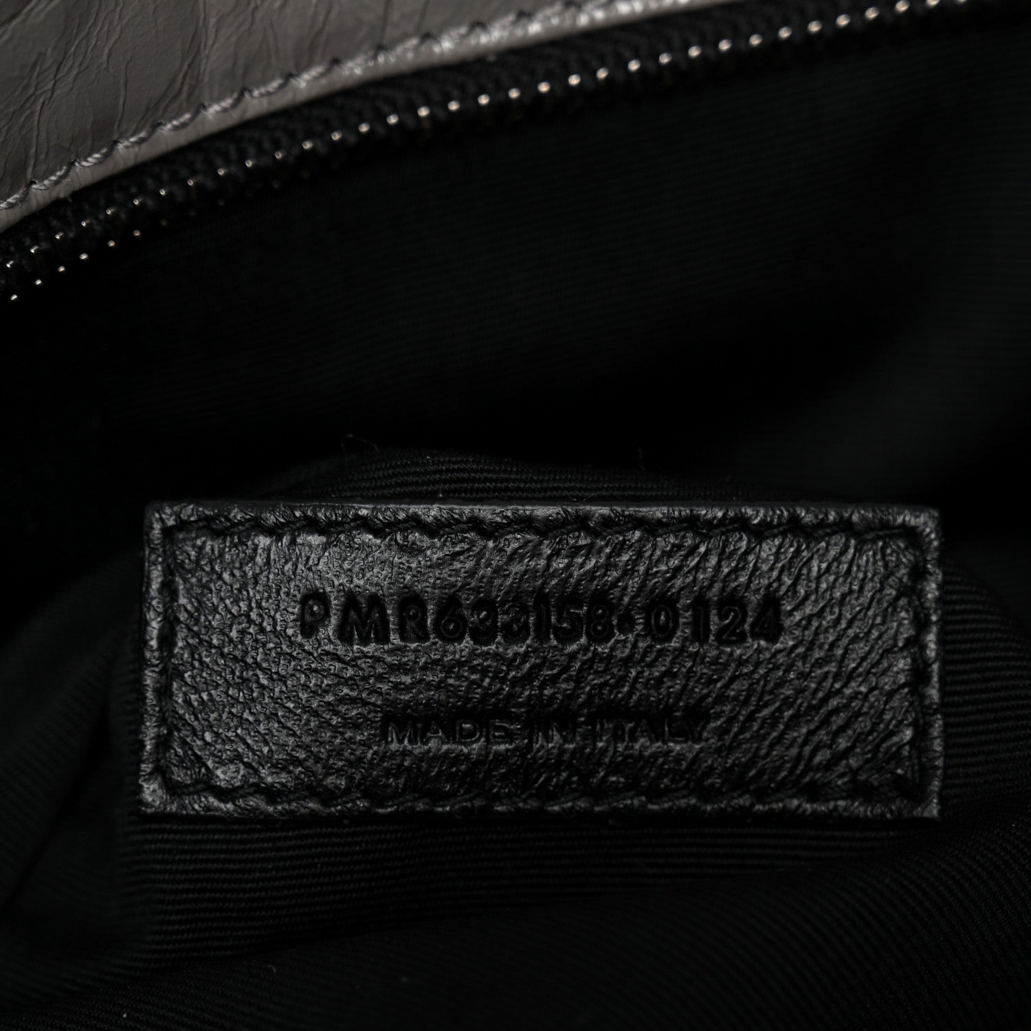 Saint Laurent Crinkled Calfskin Matelasse Monogram Medium Niki Chain Satchel Fog 7 of 10
