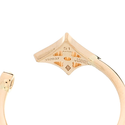 Louis Vuitton 18K Yellow Pink White Gold Diamond Idylle Blossom Ring 3 Set 51 5.75 4 of 6