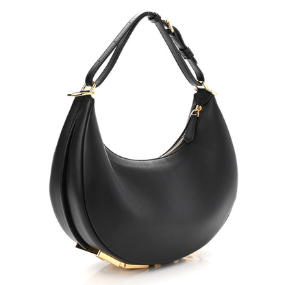 Fendi Vitello Grace Matte Small Fendigraphy Hobo Bag Black 3 of 11