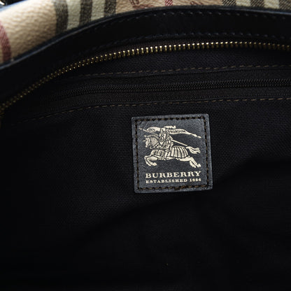 Burberry Haymarket Check Satchel Chocolate 6 of 15