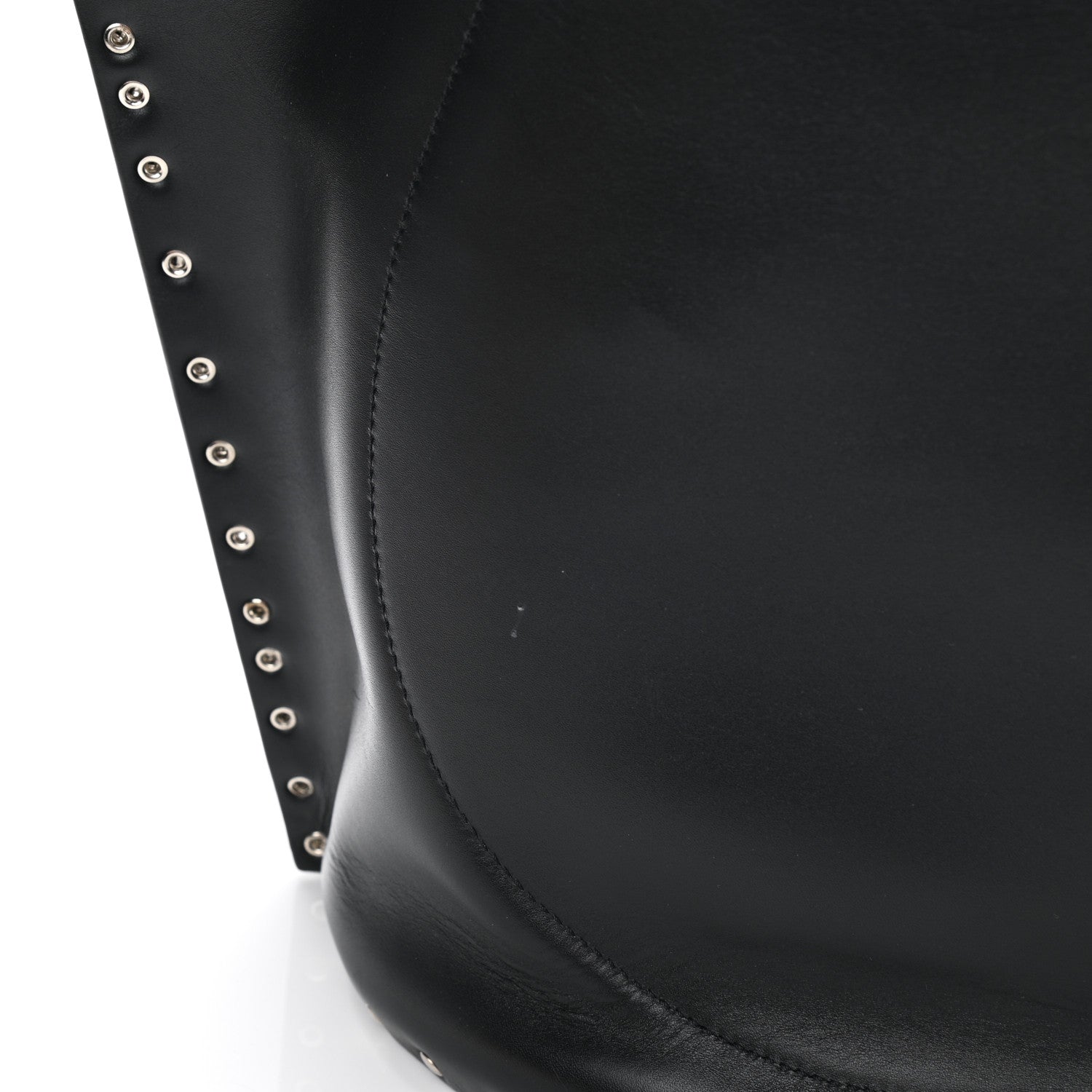 Celine Satinated Natural Calfskin Large Studs Bucket Shoulder Bag Dark Navy 10 of 11