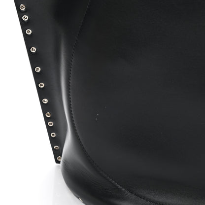 Celine Satinated Natural Calfskin Large Studs Bucket Shoulder Bag Dark Navy 10 of 11