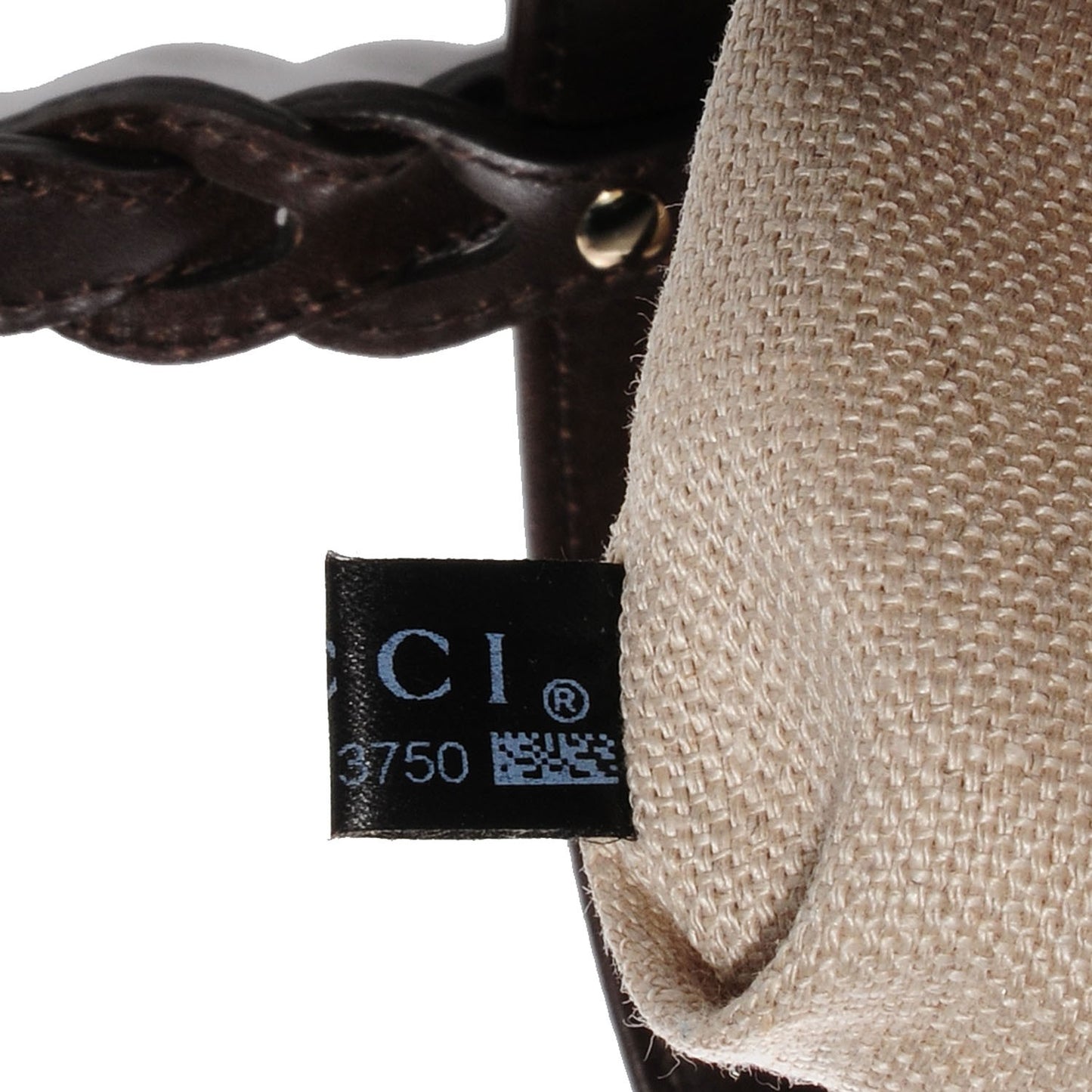 Linen Large Craft Logo Tote Dark Brown