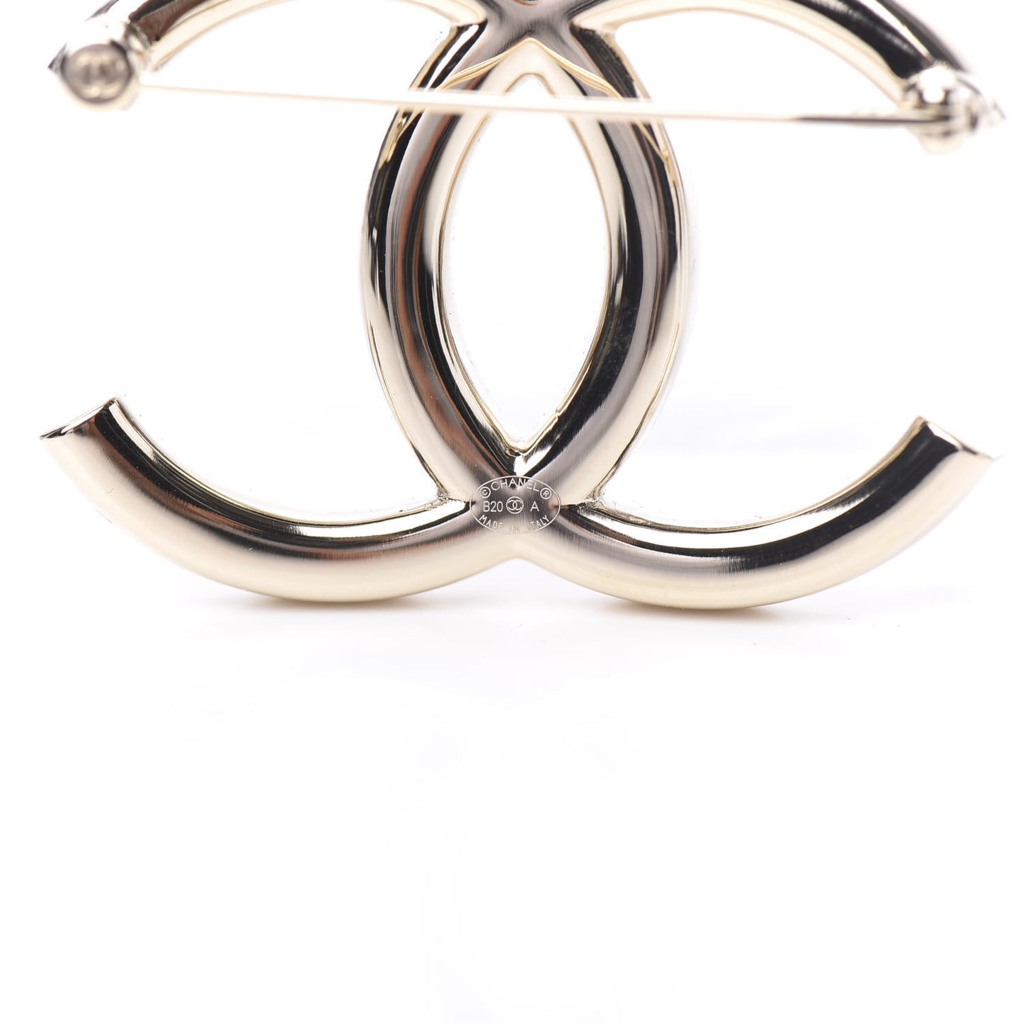 Baguette Crystal High Society CC Brooch Gold