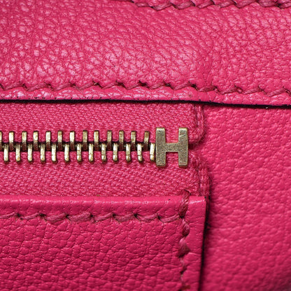 Hermes Chevre Mysore Horseshoe Birkin 30 Gris Tourterelle Rose Tyrien 27 of 32