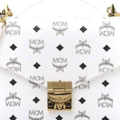 MCM Visetos Medium Patricia Satchel White 10 of 10