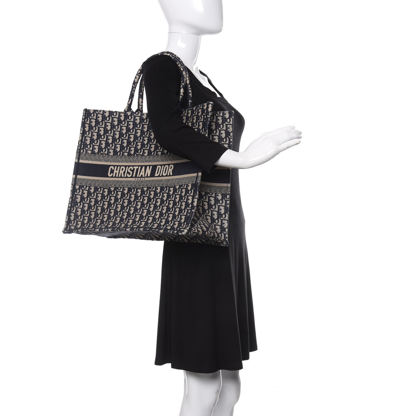 Oblique Book Tote Blue Multicolor