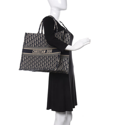 Christian Dior Oblique Book Tote Blue Multicolor 2 of 10