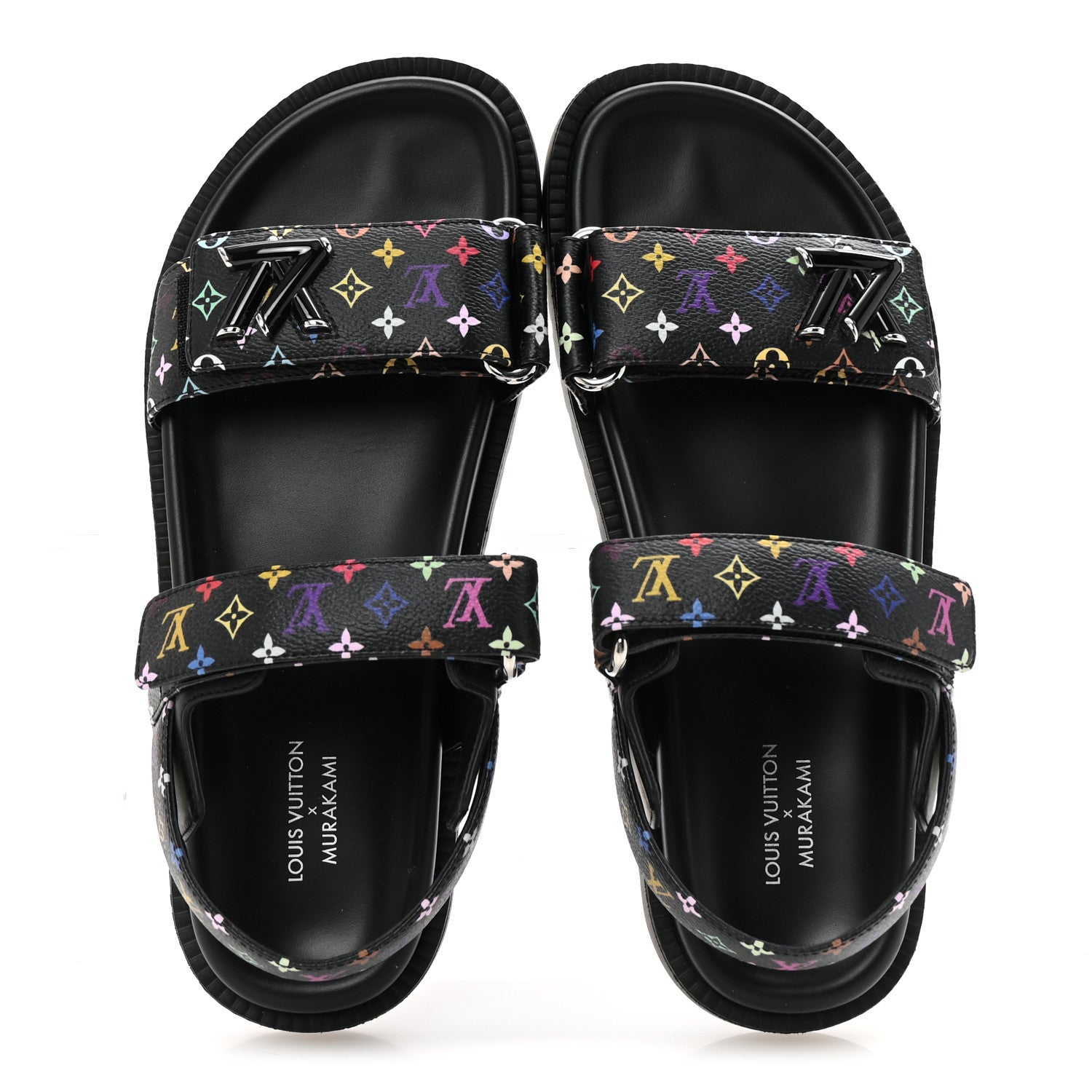 Louis Vuitton LV X TM Monogram Multicolor Sunset Flat Sandals 37.5