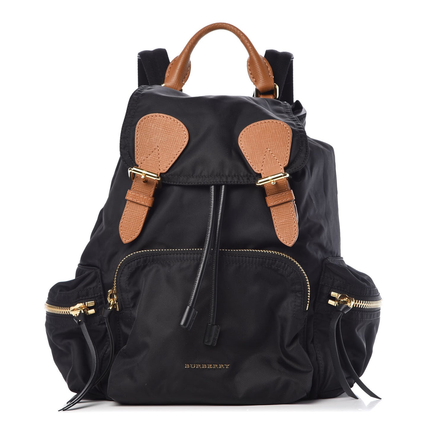 Nylon Medium Rucksack Backpack Black