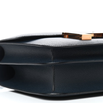 Hermes Epsom Constance 24 Bleu Indigo 10 of 11