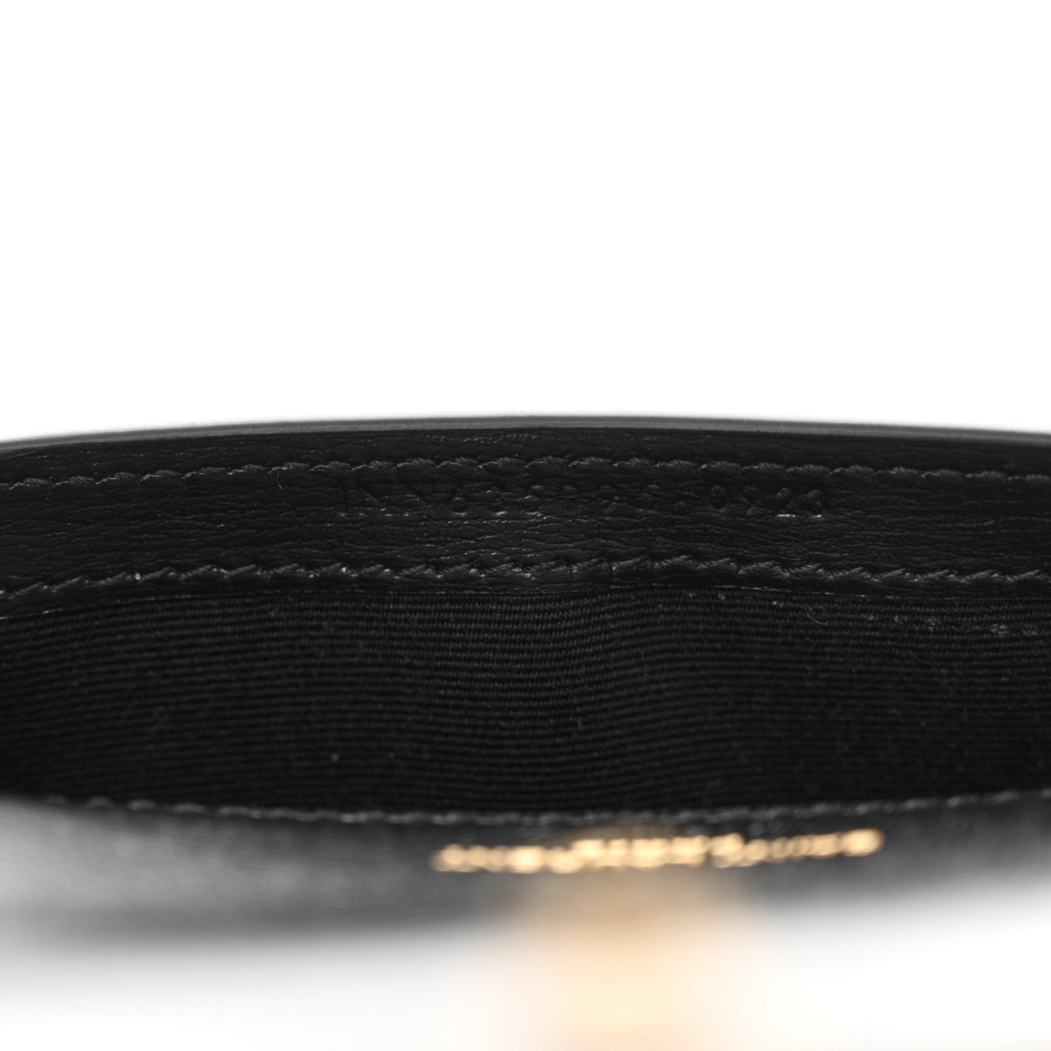 Saint Laurent Grained Calfskin Monogram Phone Holder Crossbody Black 7 of 10