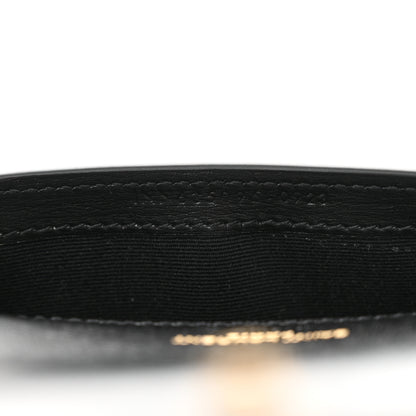 Saint Laurent Grained Calfskin Monogram Phone Holder Crossbody Black 7 of 10