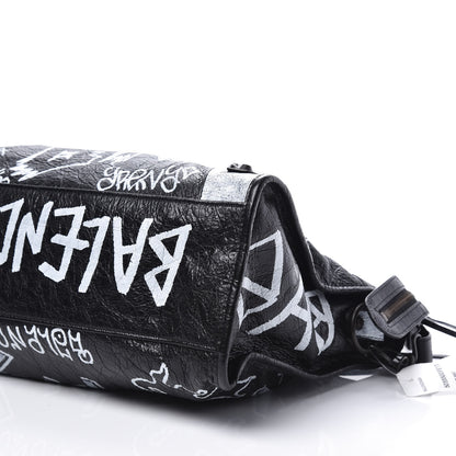 Balenciaga Agneau Arena Graffiti All Over Classic Hardware City Black White 7 of 10