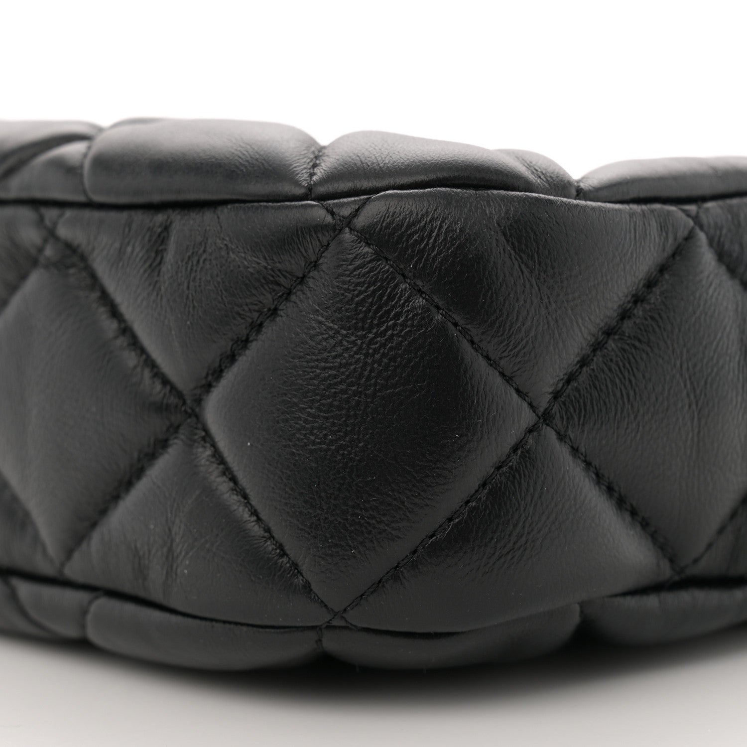 Chanel Lambskin Quilted Small Chain Hobo Black 10 of 10