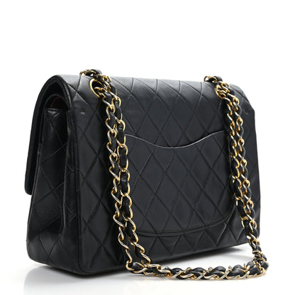 Chanel Lambskin Quilted Medium Double Flap Black 3 of 9