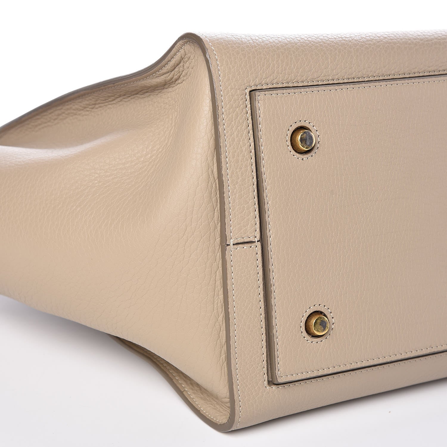 Celine Crisped Calfskin Medium Tie Knot Tote Light Taupe 11 of 14