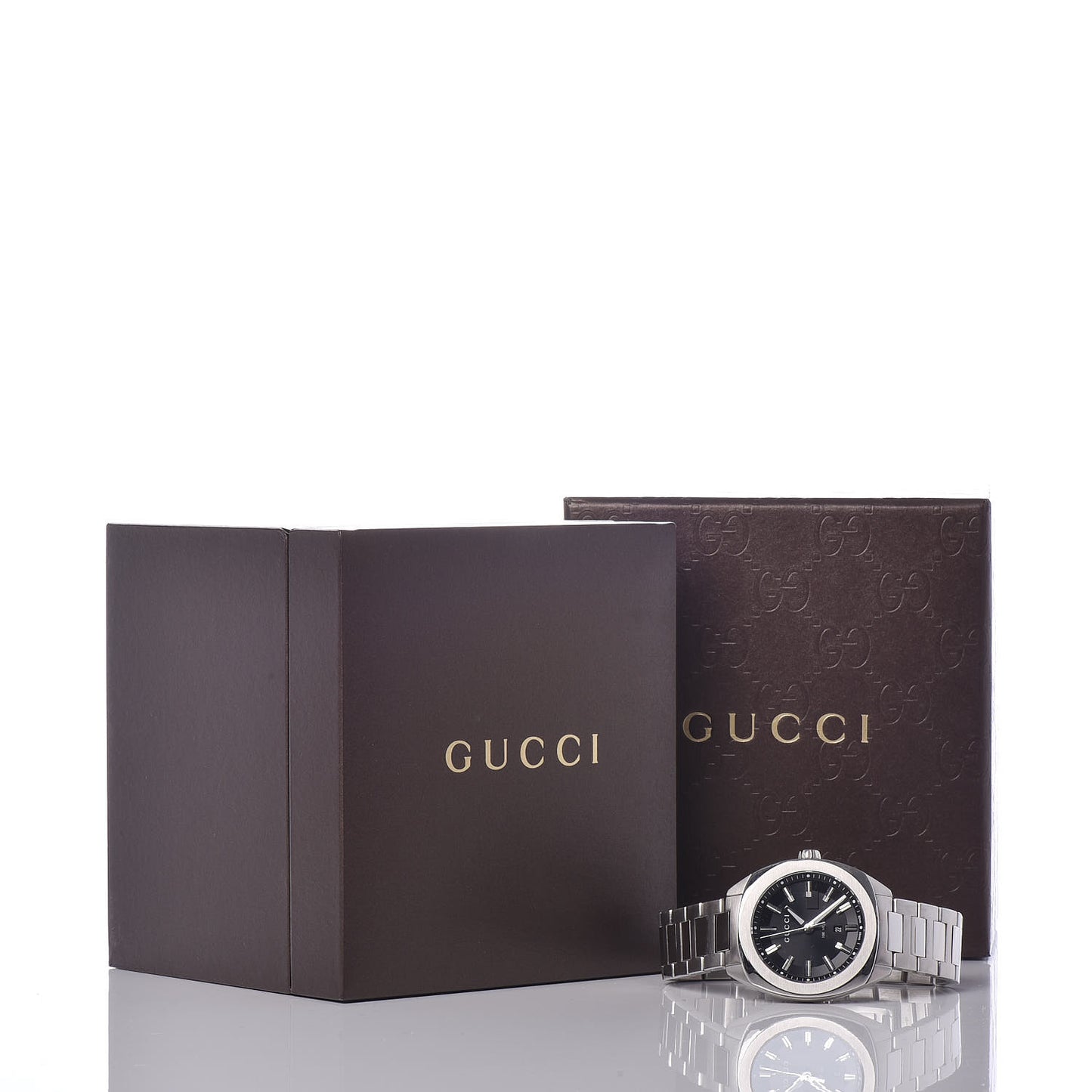 Stainless Steel 37mm GG2570 Quartz Watch Black
