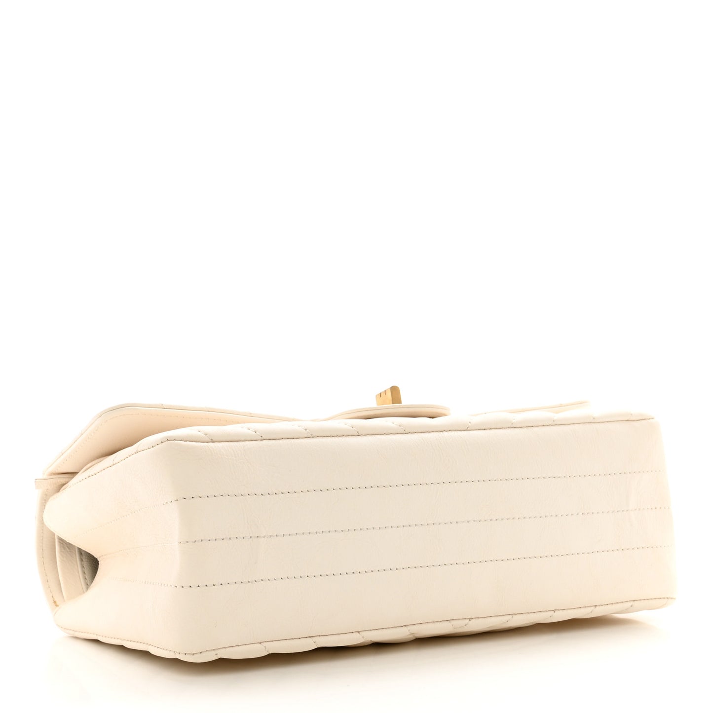 Aged Calfskin Chevron Quilted 2.55 Reissue 225 Flap White