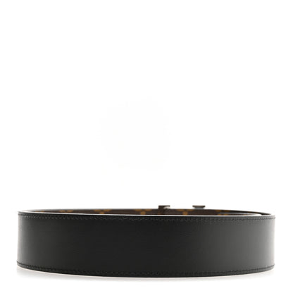 Louis Vuitton Calfskin Monogram 40mm LV Initiales Reversible Belt 105 42 Black 4 of 8