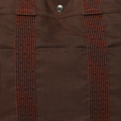 Hermes Canvas Herline MM Tote Brown 8 of 11
