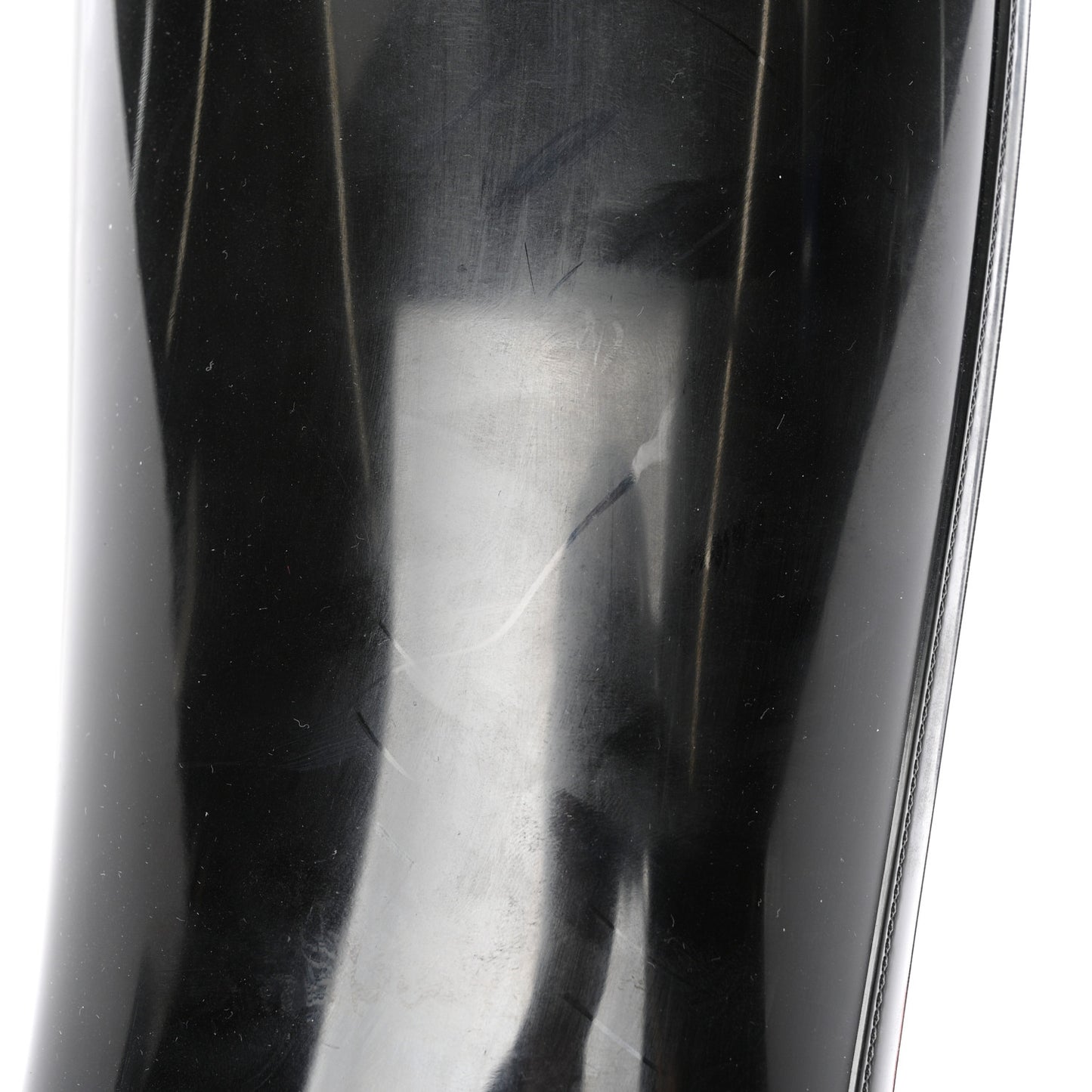 Rubber Horsebit Knee High Boots 40 Black