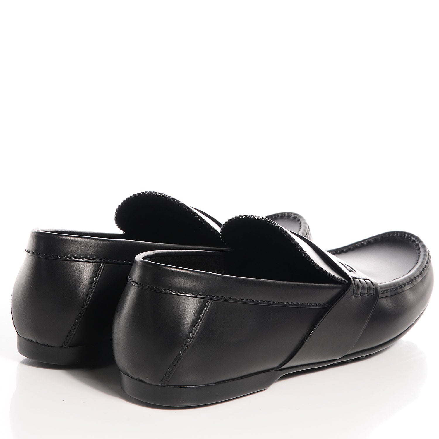 Louis Vuitton Mens Leather Contest Car Loafers Black 8.5 4 of 8