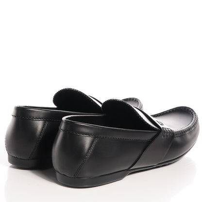 Louis Vuitton Mens Leather Contest Car Loafers Black 8.5 4 of 8