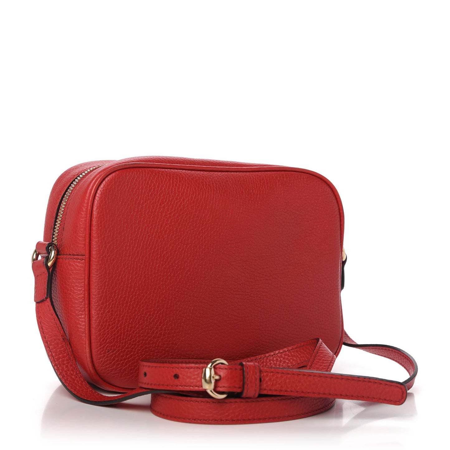 Pebbled Calfskin Small Soho Disco Bag Tabasco Red