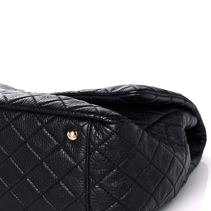 Chanel Calfskin Quilted XXL Travel Flap Bag Navy 9 of 11