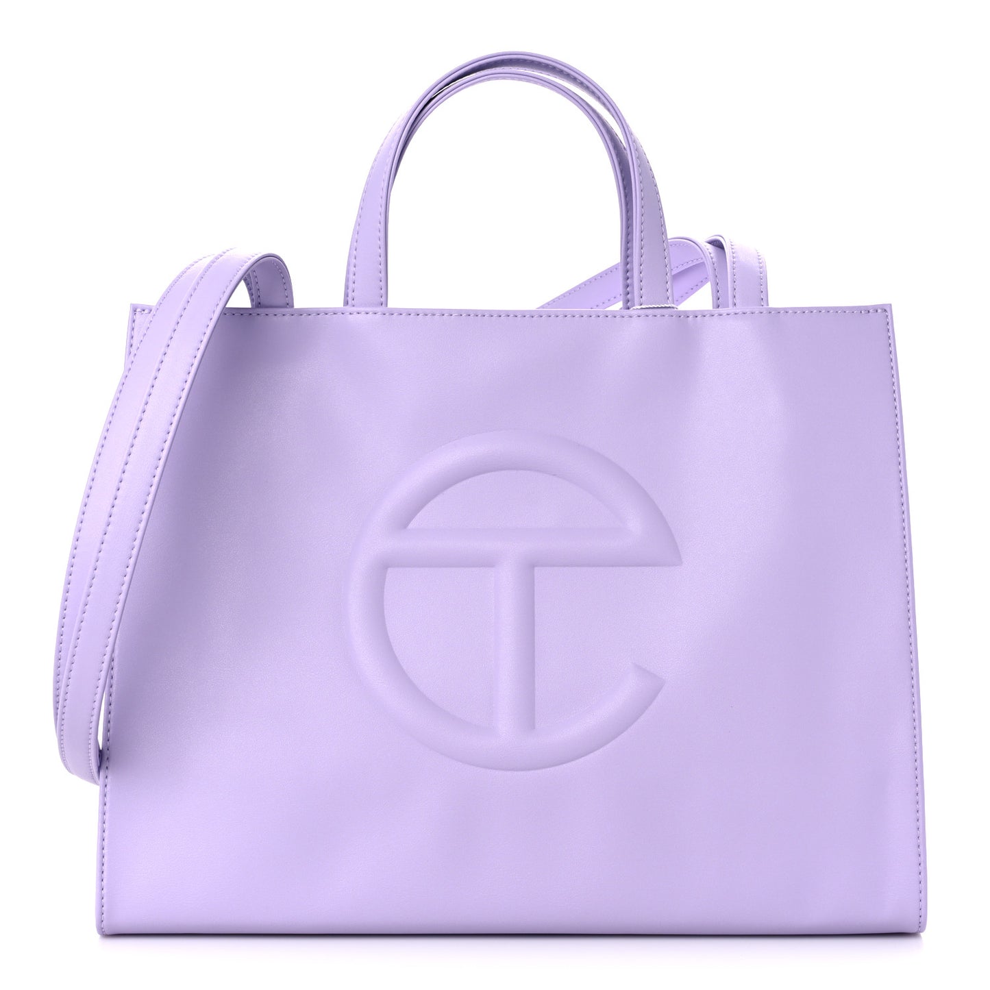Vegan Leather Medium Shopping Bag Lavender