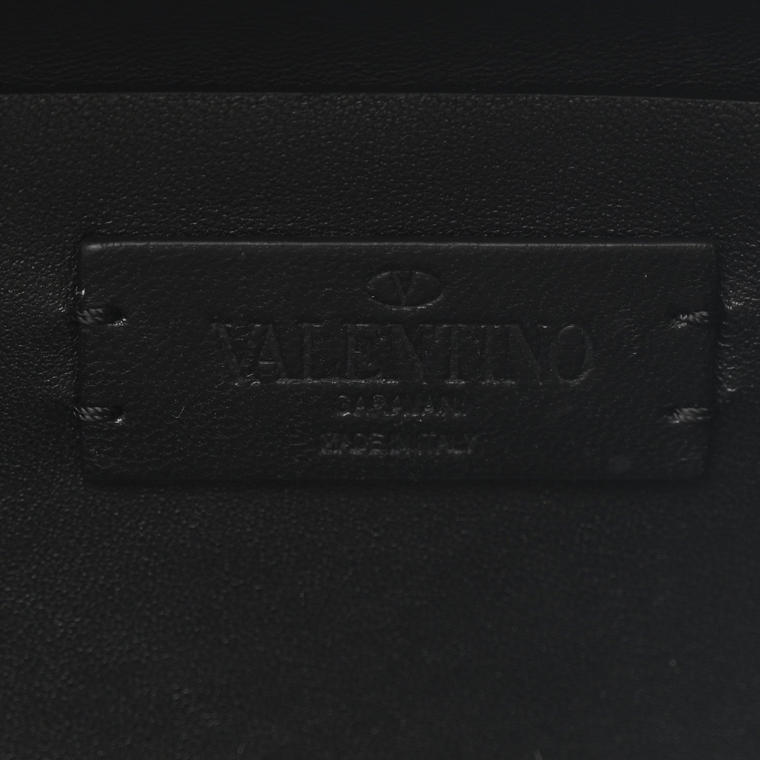 Valentino Garavani Calfskin Lacquered Vlogo Crossbody Bag Black 6 of 9