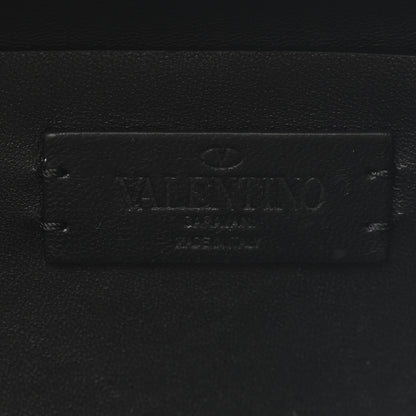 Valentino Garavani Calfskin Lacquered Vlogo Crossbody Bag Black 6 of 9
