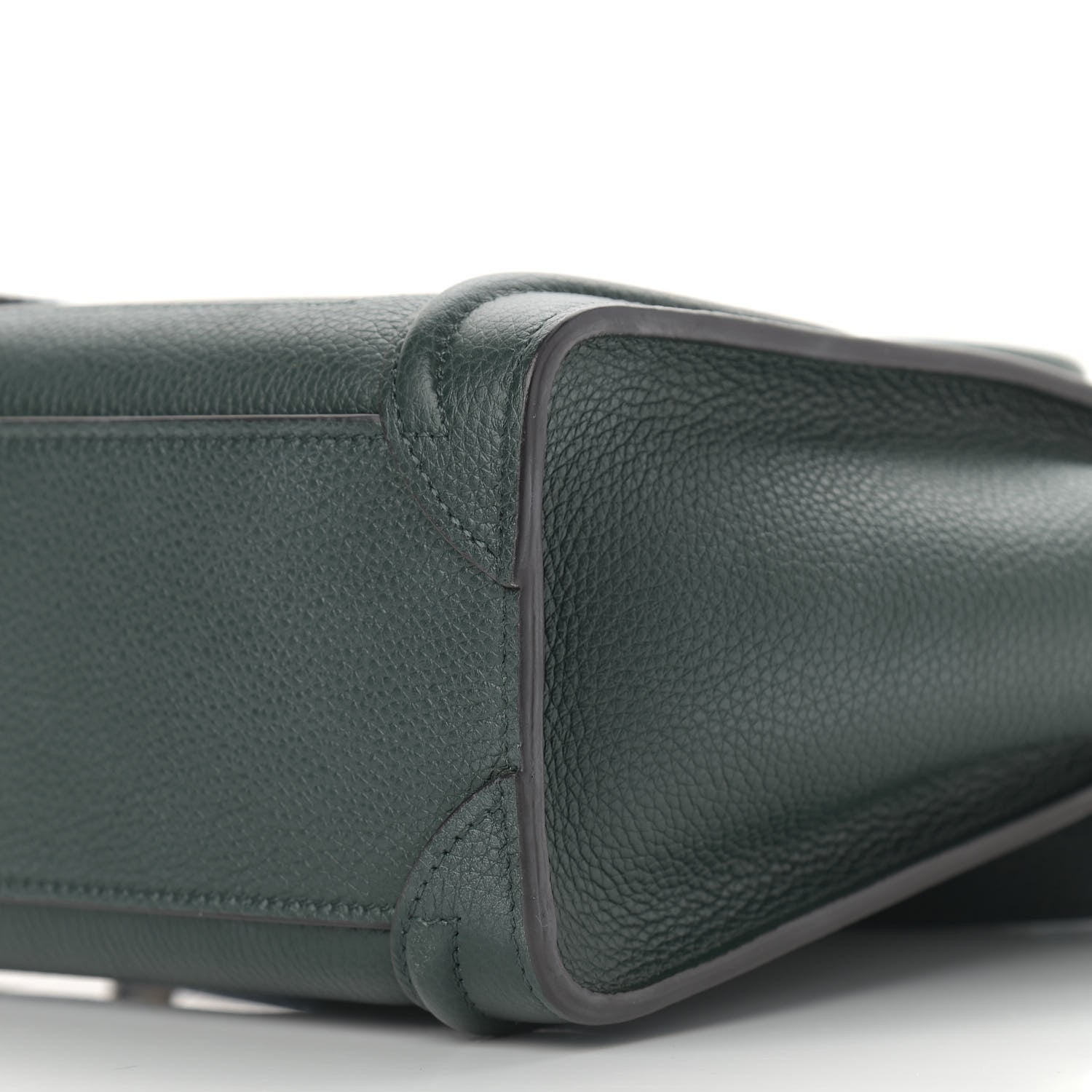 Celine Drummed Calfskin Nano Luggage Amazone 9 of 10