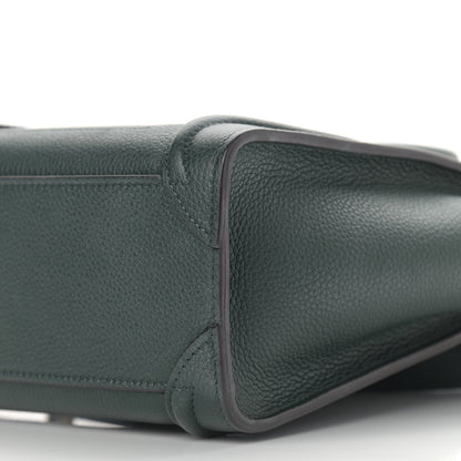 Celine Drummed Calfskin Nano Luggage Amazone 9 of 10