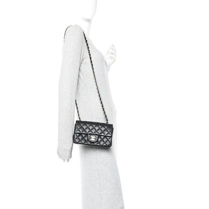 Chanel Lambskin Quilted Mini Rectangular Flap Black 2 of 11