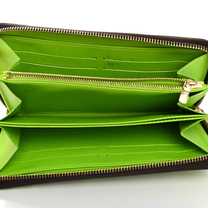 Louis Vuitton Monogram Graffiti Zippy Wallet Green 6 of 10