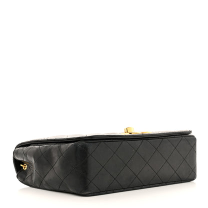 Chanel Lambskin Quilted XL CC Small Single Flap Black 4 of 16