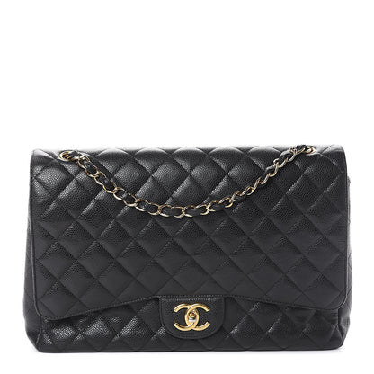 Chanel Caviar Quilted Maxi Double Flap Black 1 of 10