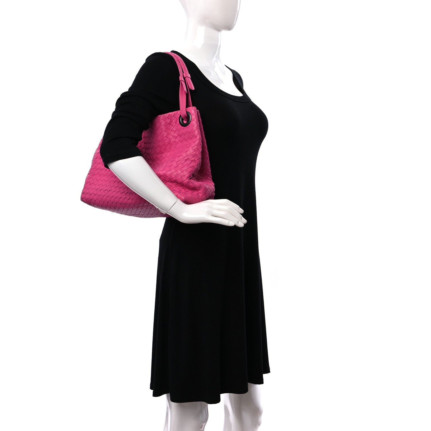 Bottega Veneta Nappa Intrecciato Bella Tote Pink 2 of 8
