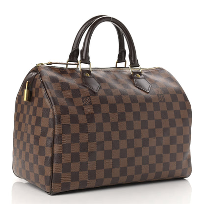 Louis Vuitton Damier Ebene Speedy 30 3 of 9