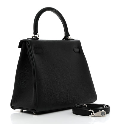 Hermes Togo Kelly Retourne 25 Black 3 of 11