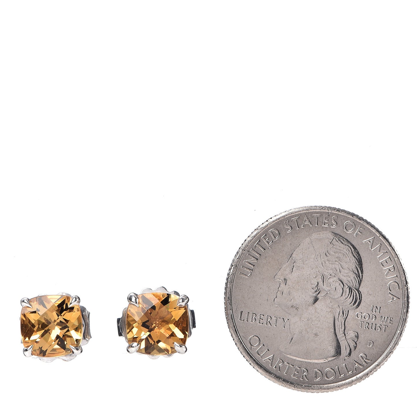 Sterling Silver Citrine Sparklers Earrings