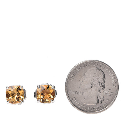 Tiffany Sterling Silver Citrine Sparklers Earrings 2 of 5