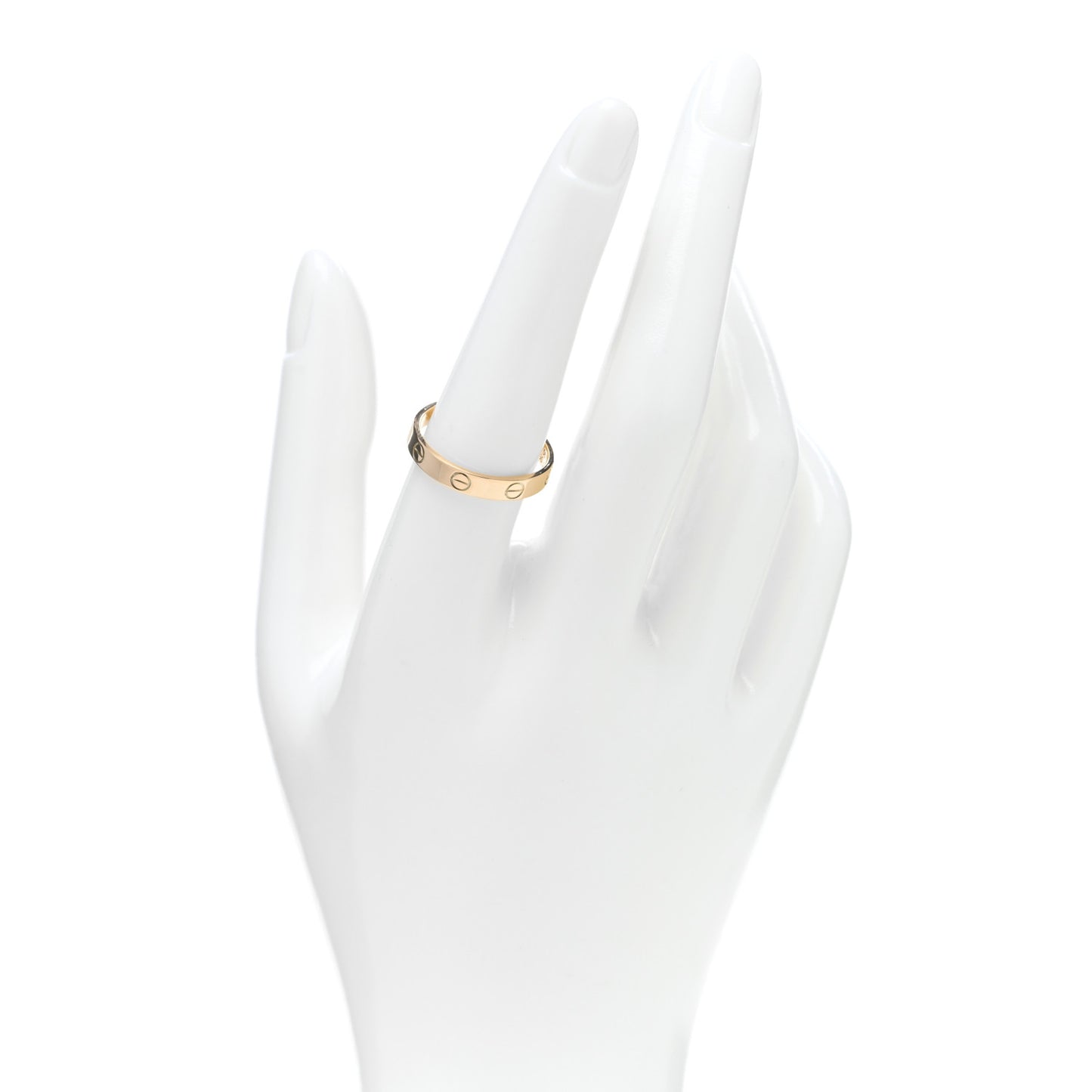 18K Yellow Gold 3.5mm LOVE Wedding Band Ring 57 8