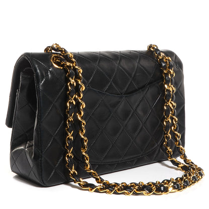 Chanel Lambskin Quilted Small Double Flap Black 3 of 9