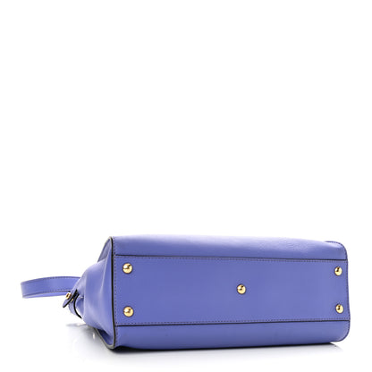 Fendi Vitello Seta Medium Peekaboo Iconic Satchel Viola Cassis 4 of 16